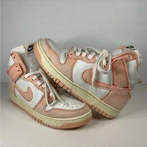 Nike Dunk 1985 Artic Orange High-Top Sneakers - White and Peach